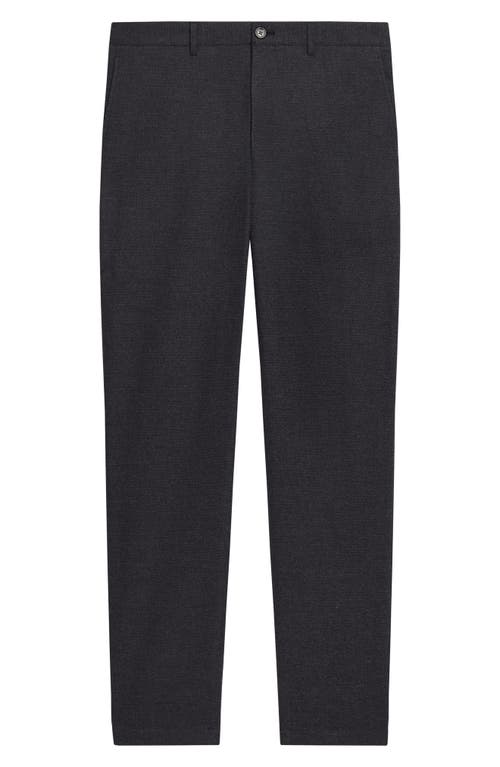 Theory Zaine Slim Fit Flat Front Trousers In Black