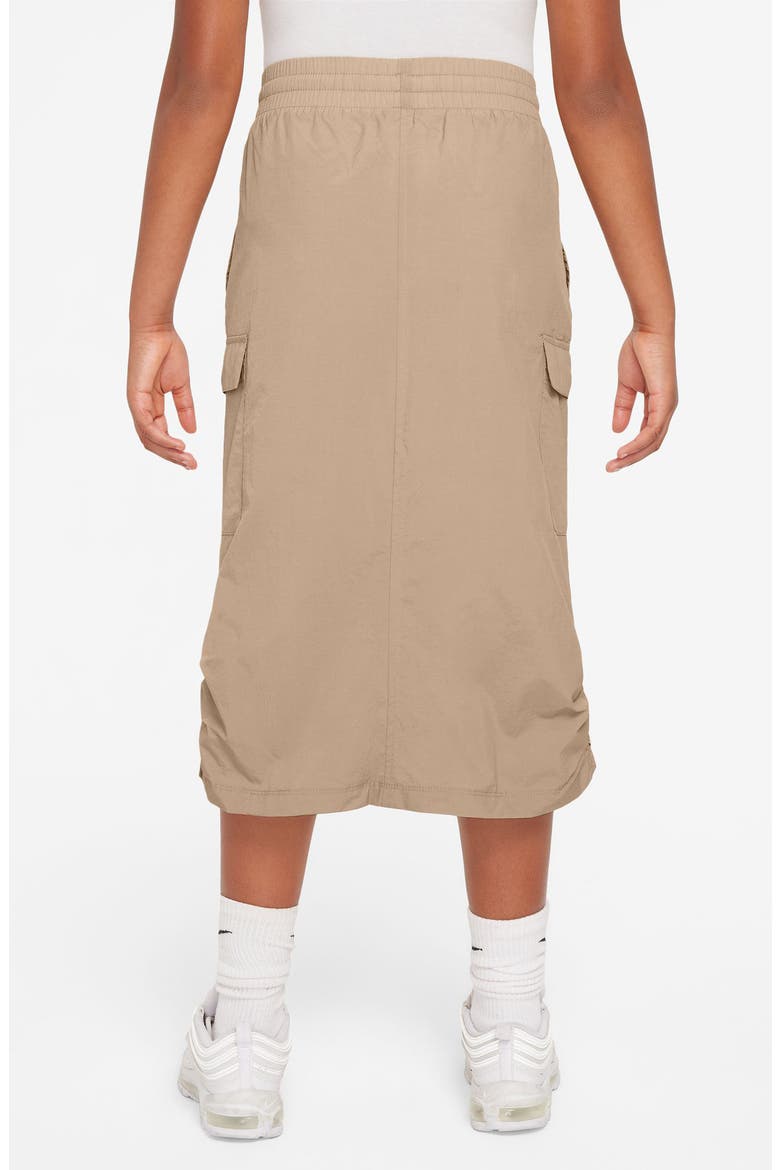 Kids' Sportswear Cargo Skirt, Alternate, color, 200 HEMP/WHITE
