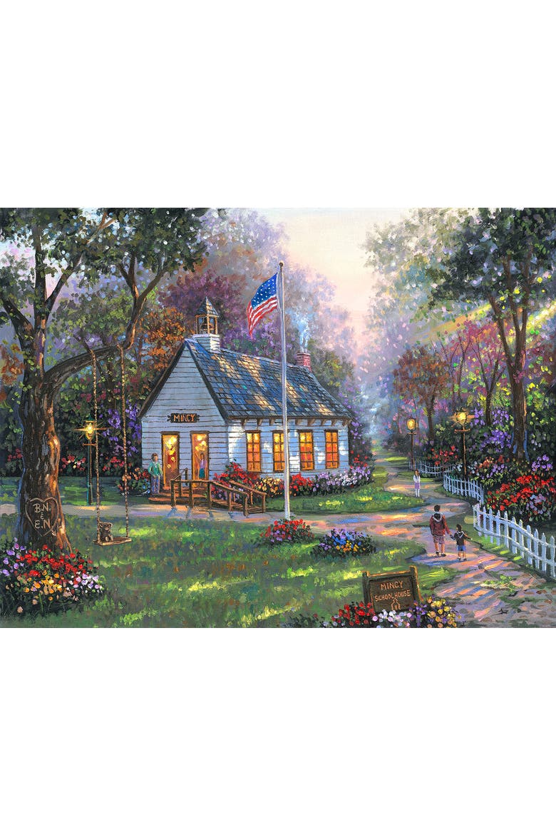Mincy Schoolhouse 500 piece Jigsaw Puzzle for Adults, Alternate, color, Multicolor