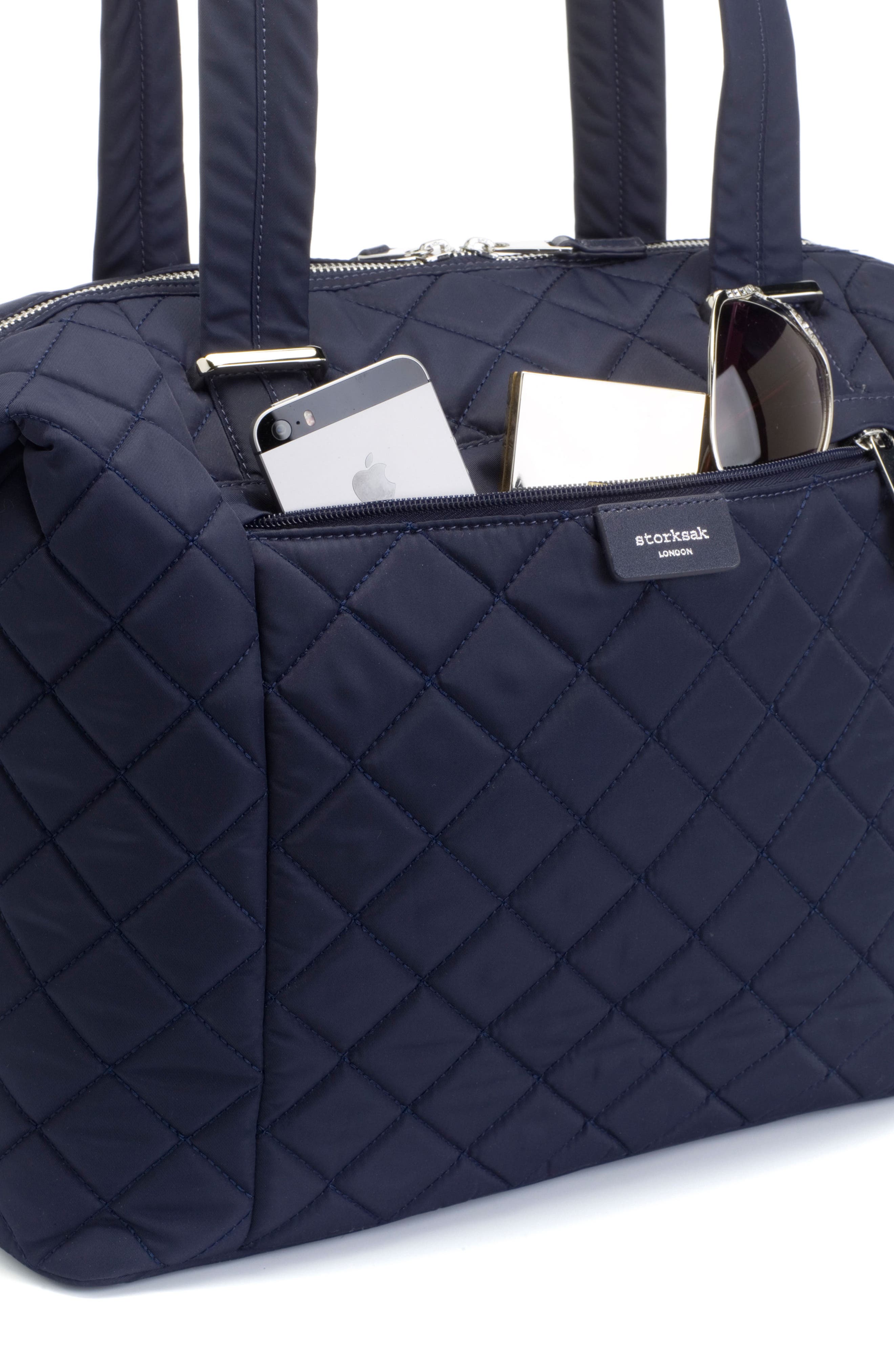 Storksak Stevie Quilted Nylon Diaper Bag, Alternate, color, 