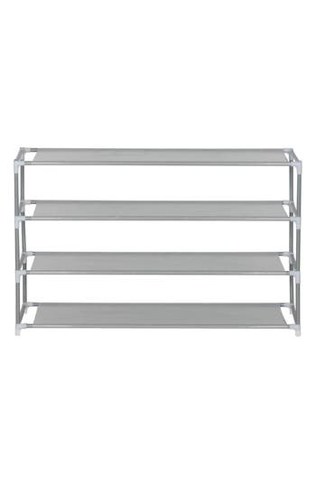 J&v Textiles J And V Textiles 4-tier Shoe Rack In Gray