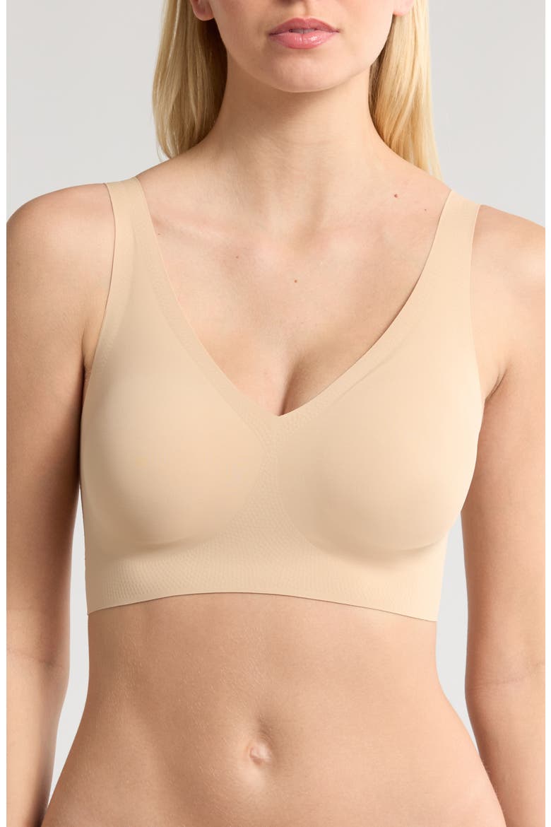 True Body Boost V-Neck Bra, Main, color, DESERT
