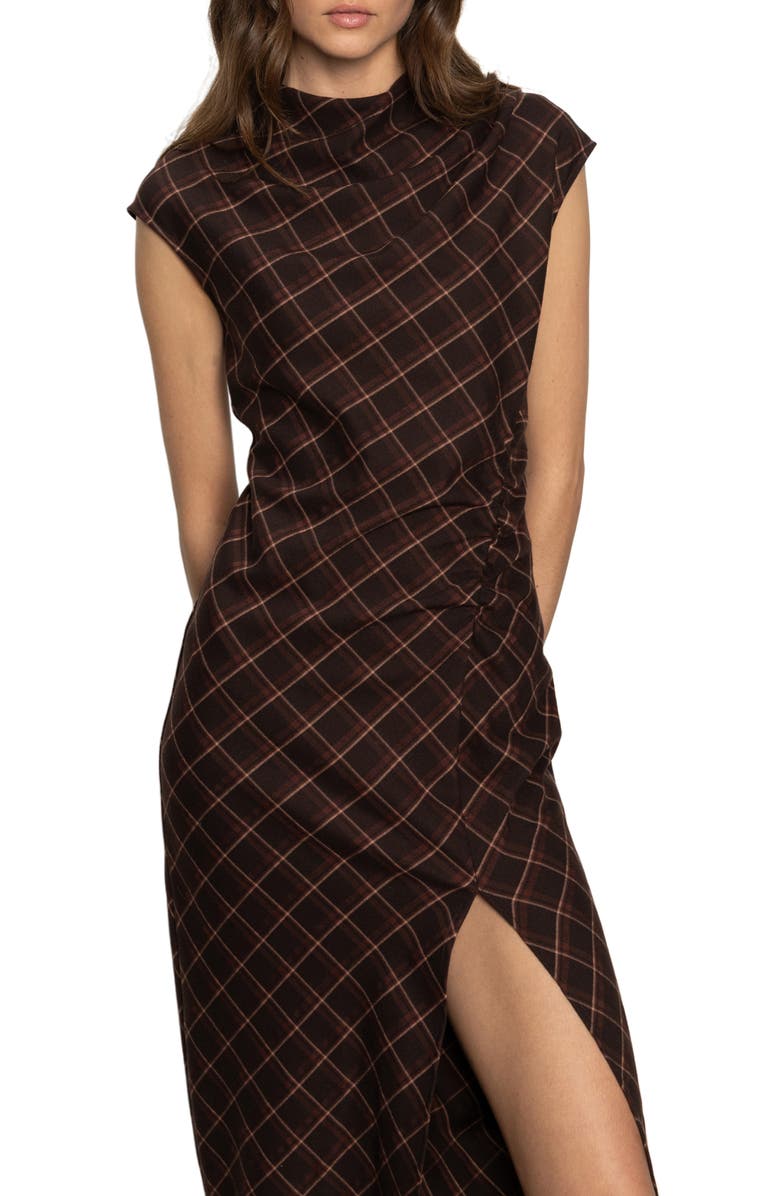 Sanctuary Autumn's Best Plaid Midi Dress, Alternate, color,