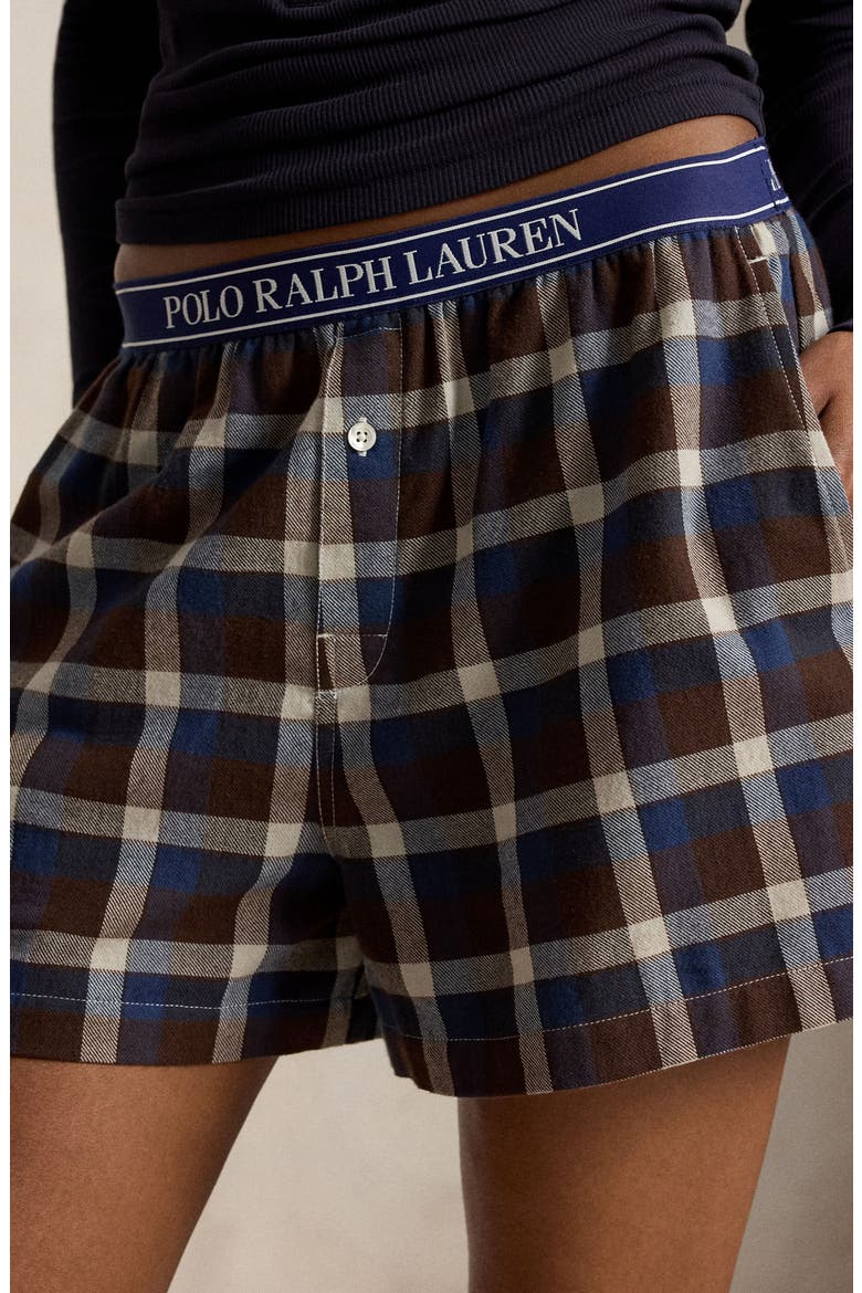 Boxer Pajama Shorts, Main, color, WINTER PLAID