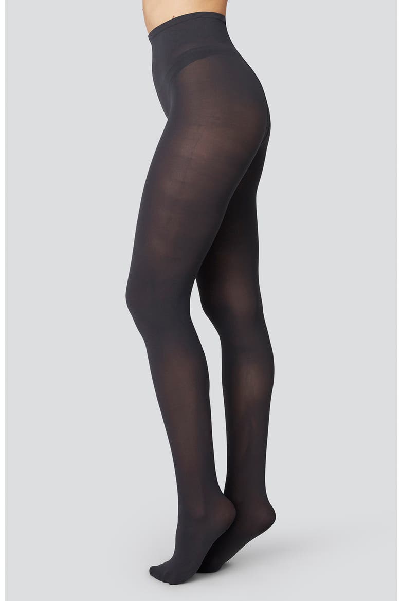 Olivia Premium Semi Opaque Tights, Main, color, NEARLY BLACK