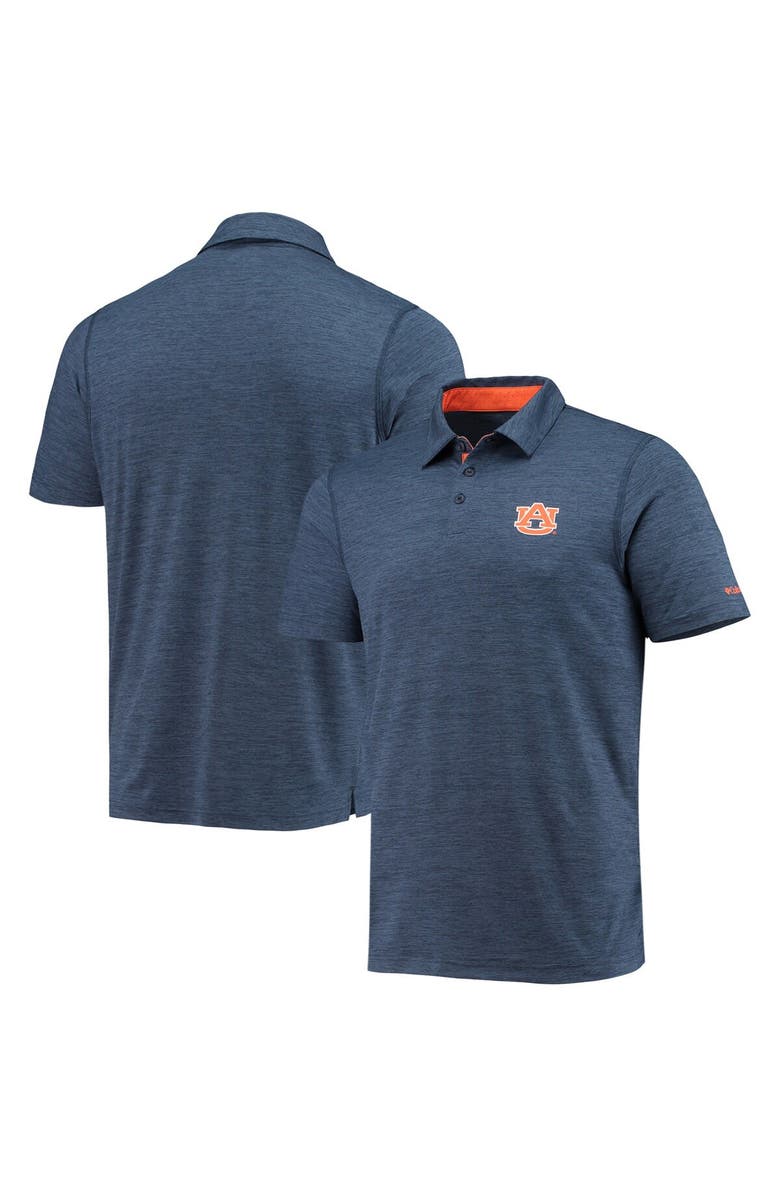 Columbia Men's Columbia Navy Auburn Tigers Tech Trail Omni-Shade Polo, Main, color, Navy