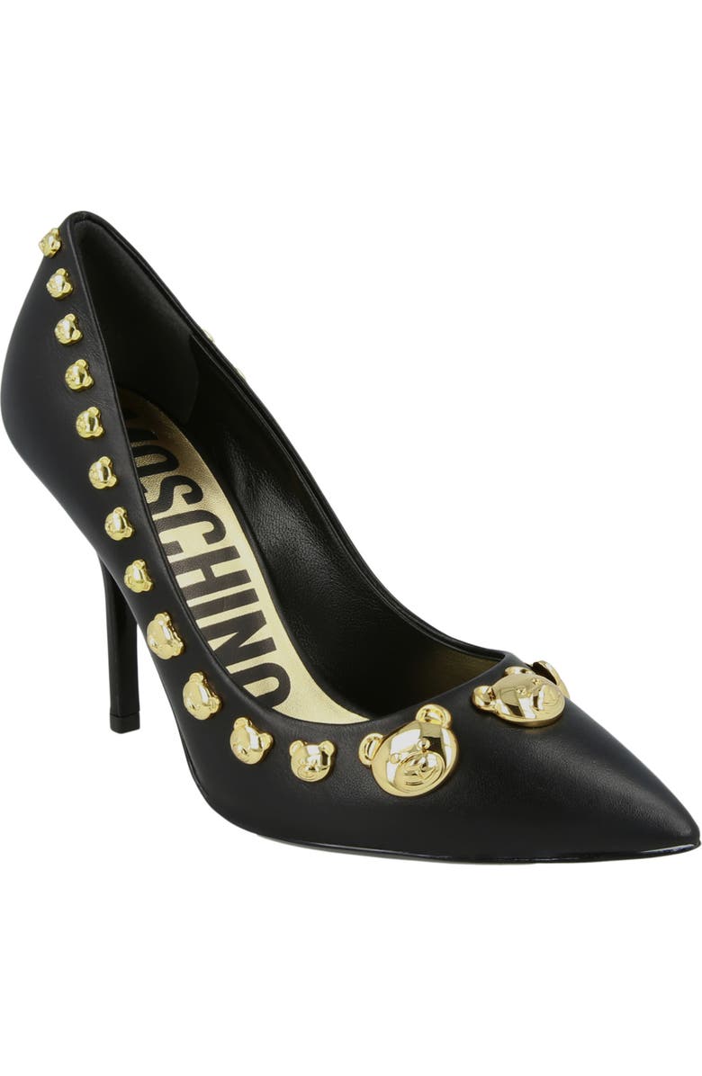 Moschino Teddy Bear Stud Pump, Main, color,