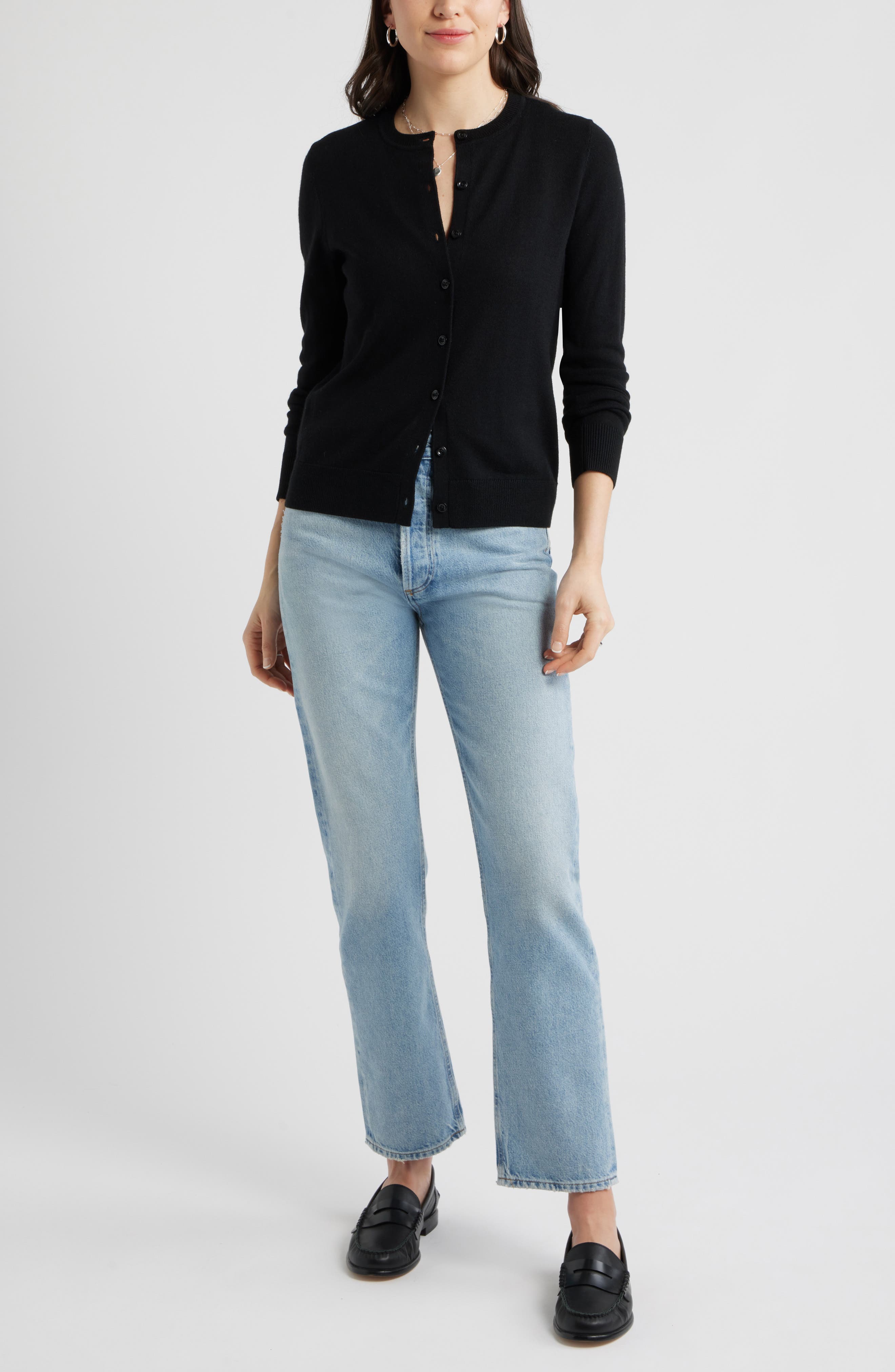 Merino Wool Blend Cardigan - image 2