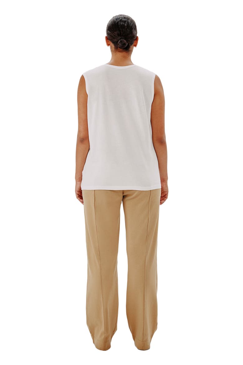 SLEEVELESS TEE, Alternate, color, WHITE
