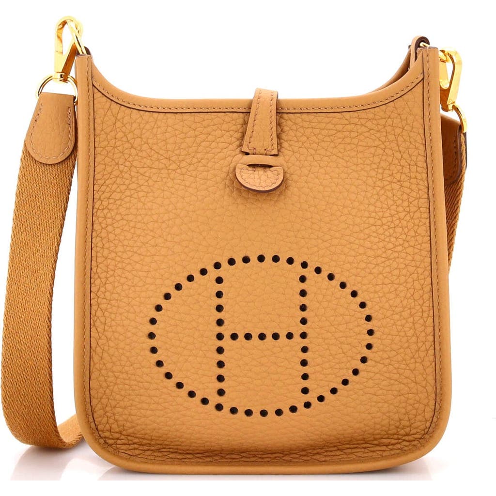 Pre-owned Hermes Hermes Evelyne Bag Gen Iii Clemence Tpm In Brown