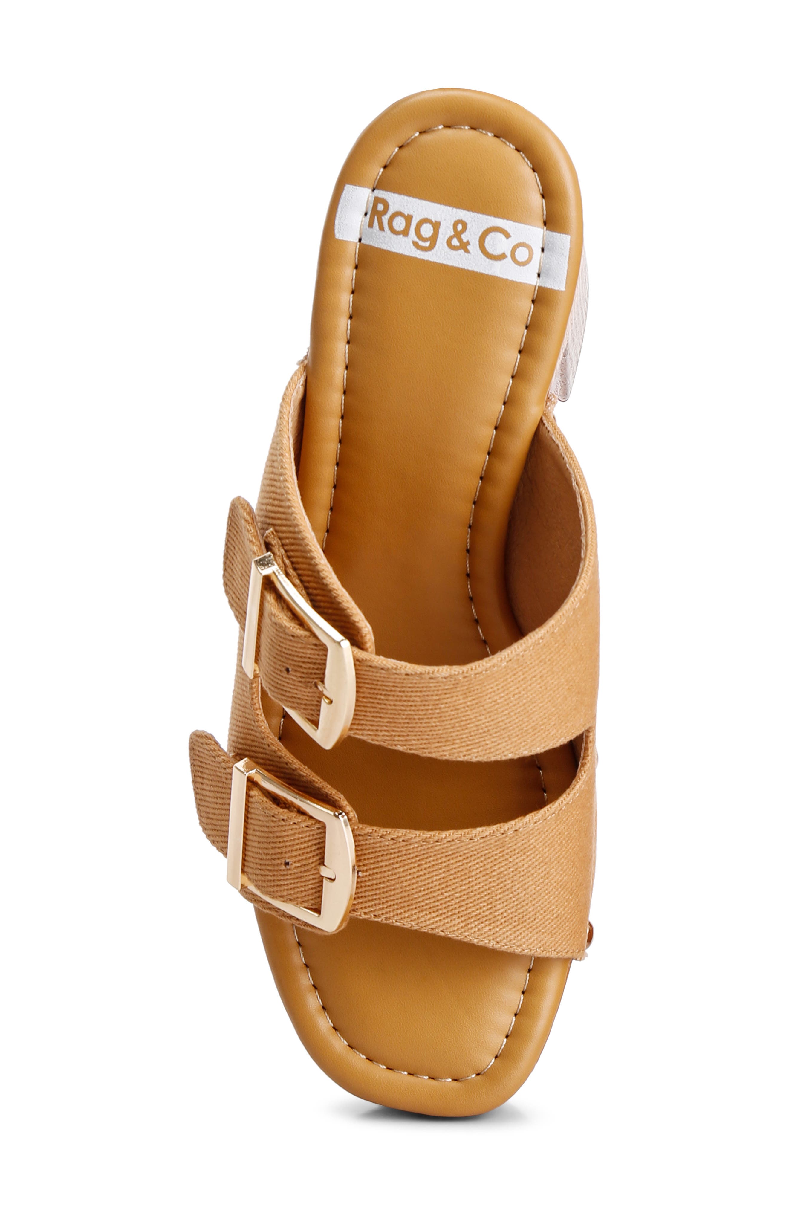 Rag & Co Sarai Buckle Strap Platform Sandal, Alternate, color, 