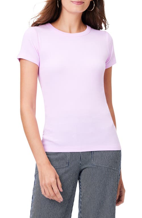 NIC+ZOE Perfect Knit Rib Cotton Blend T-Shirt in Tulip