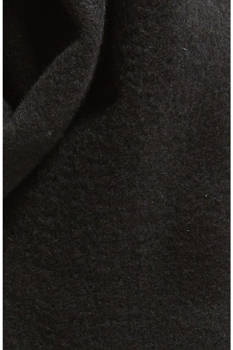 Double Face Cashmere Scarf, Alternate, color, BLACK
