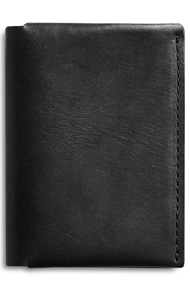 Shinola Utility Folded Leather Card Holder, Alternate, color,