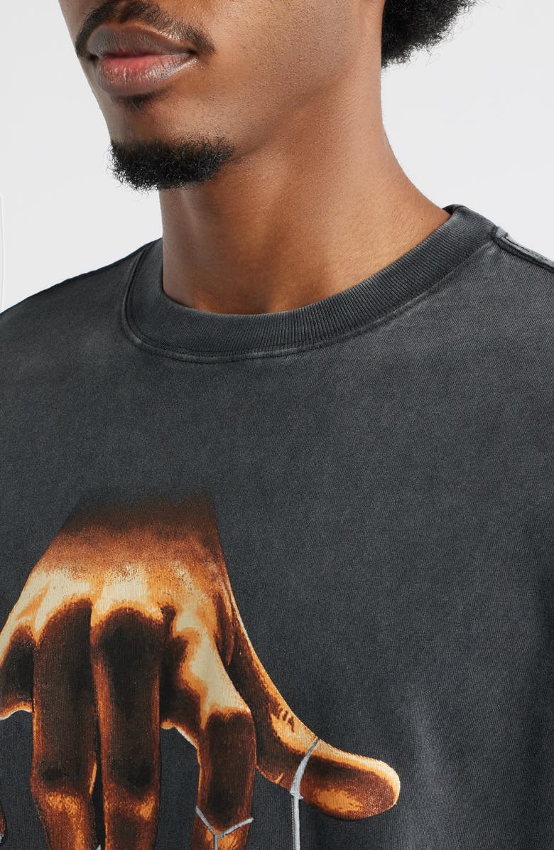 SANTO STUDIO Dice Hand Graphic T-Shirt, Alternate, color, Vintage Black