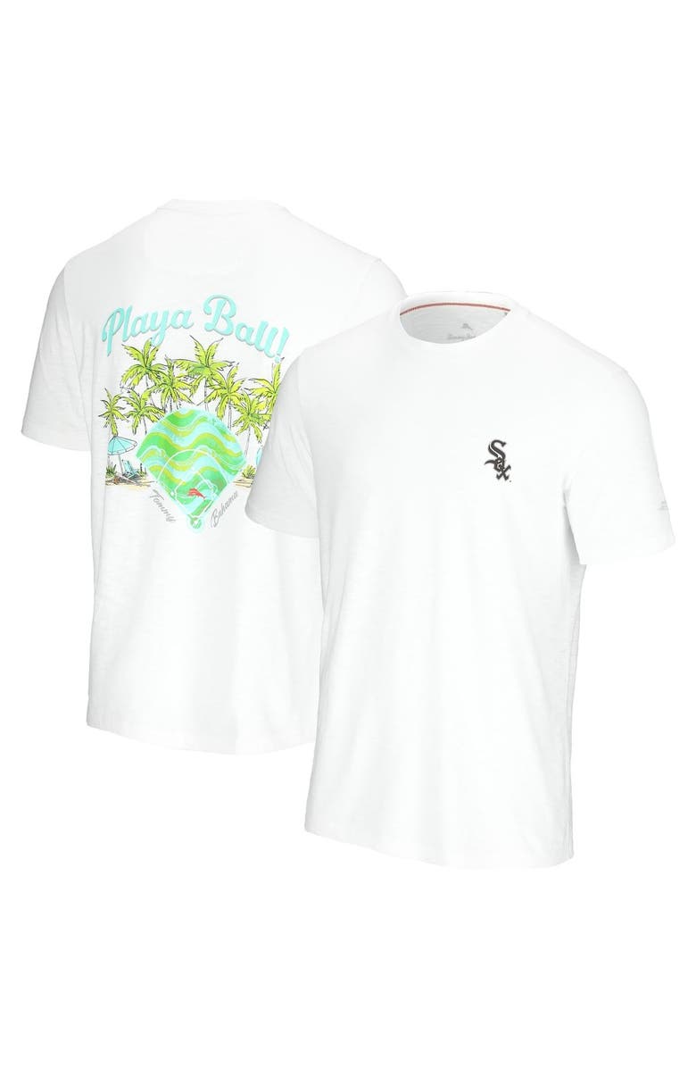 Tommy Bahama Men's Tommy Bahama  White Chicago White Sox Playa Ball T-Shirt, Main, color, 