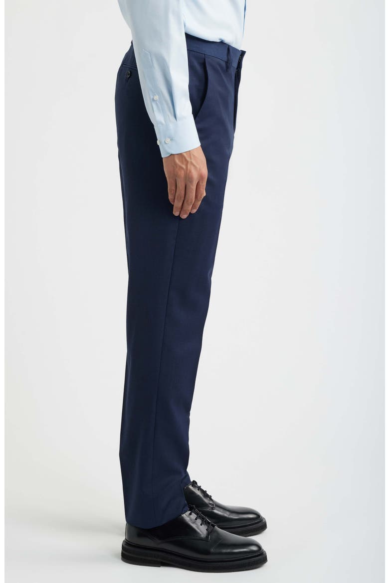 Jetsetter Flat Front Athletic Fit Stretch Wool Dress Pants, Alternate, color, LIGHT NAVY
