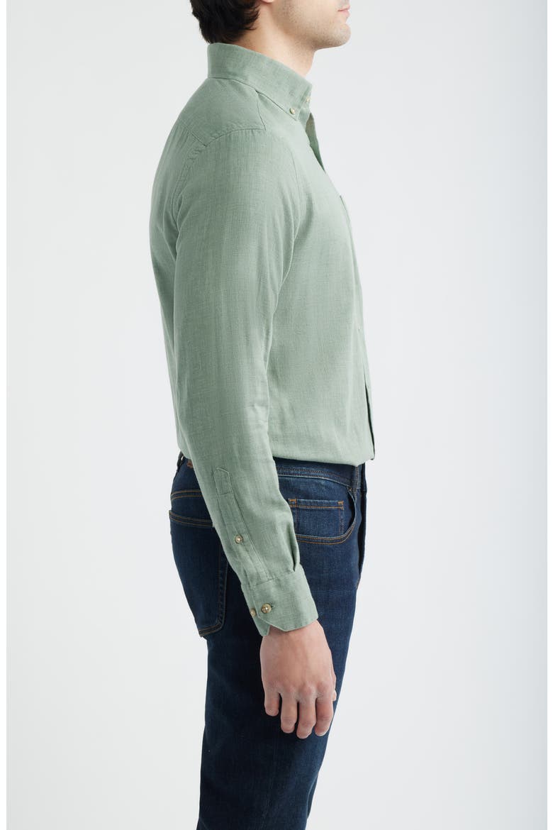The Chambray Button-Down Shirt, Alternate, color, AGAVE