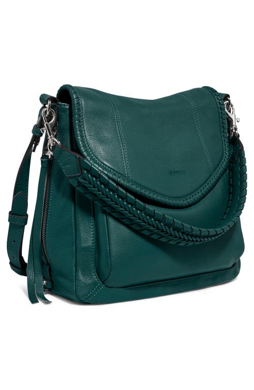 Aimee All For Love Convertible Leather Shoulder Bag In Green