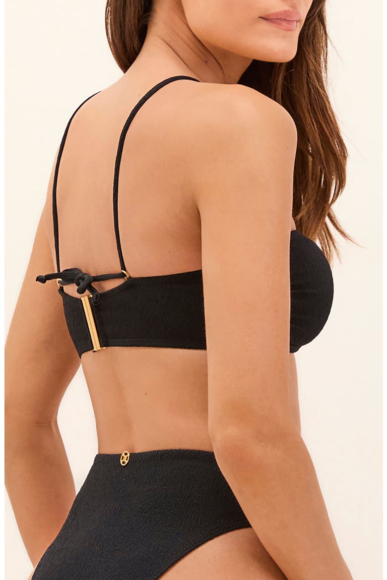 Petra Bandeau Bikini Top, Alternate, color, BLACK