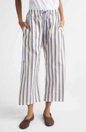 Yoshi Stripe Cotton Blend Drawstring Pants