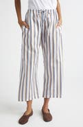 LESET Yoshi Stripe Cotton Blend Drawstring Pants
