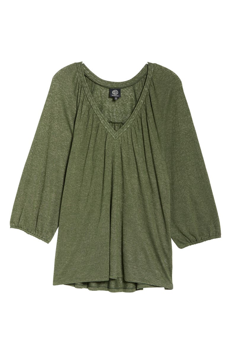 Bobeau Caty V-Neck Balloon Sleeve Top, Alternate, color, 