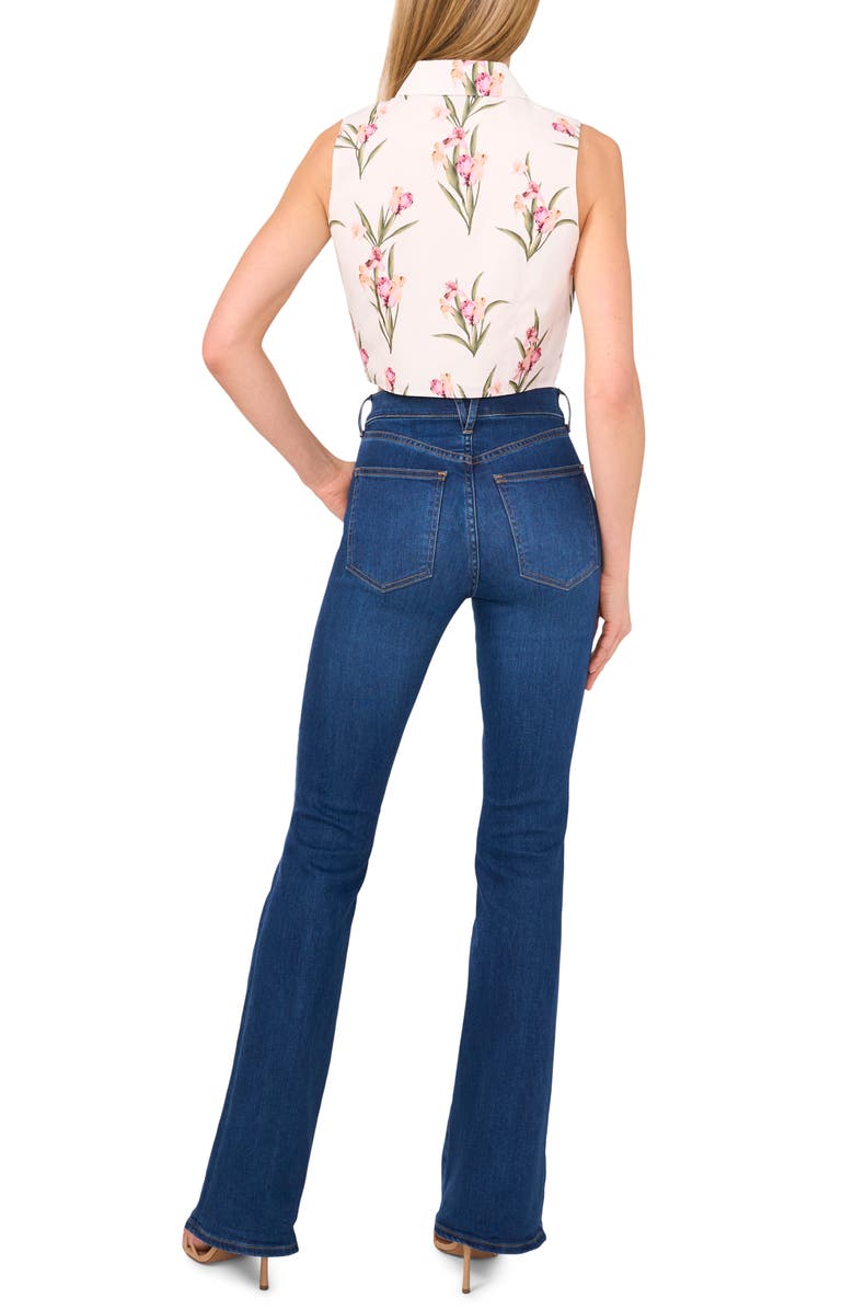 Ted Baker Floral Sleeveless Button-Up Shirt, Alternate, color, 