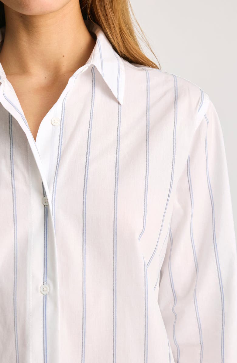Mavi Jeans Stripe Relaxed Fit Cotton Button-Up Shirt, Alternate, color,