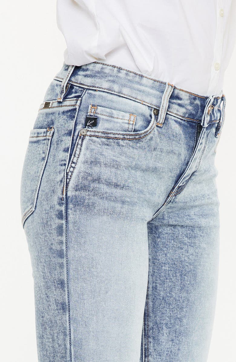 KanCan Nadia Mid Rise Y2K Bootcut Jeans, Alternate, color, Acid Wash