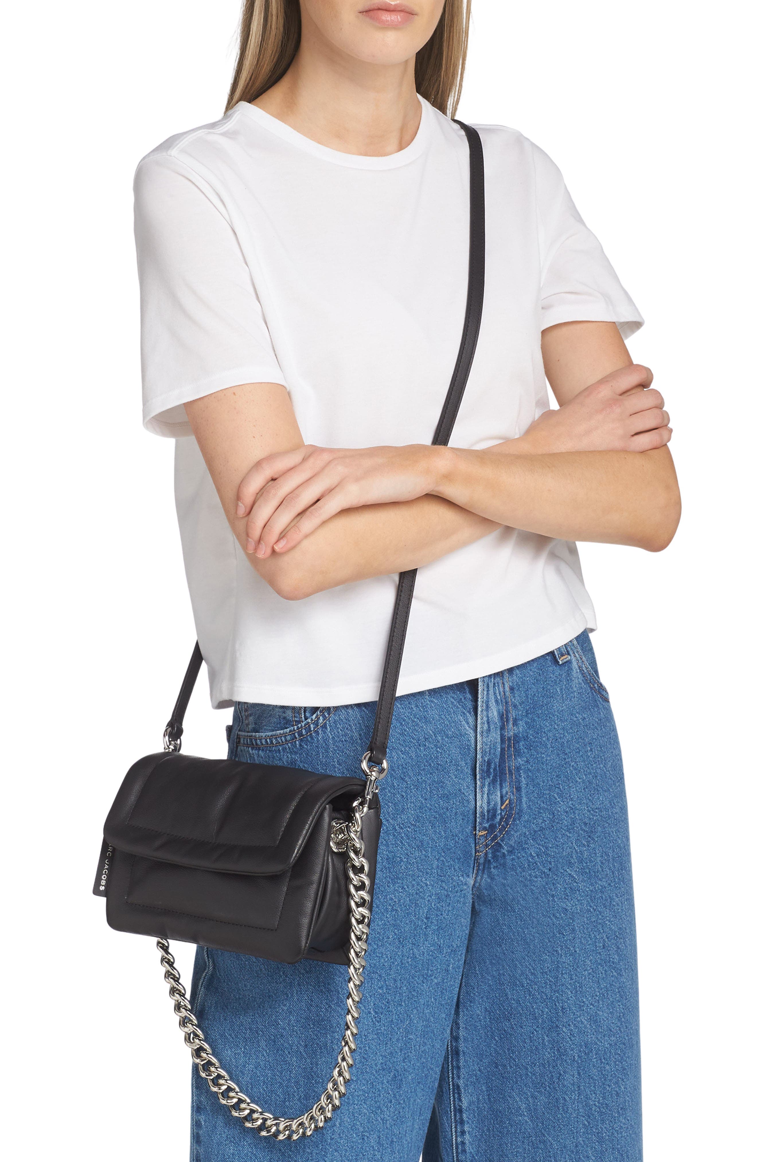 Marc Jacobs Small Pillow Leather Crossbody Bag, Alternate, color, 