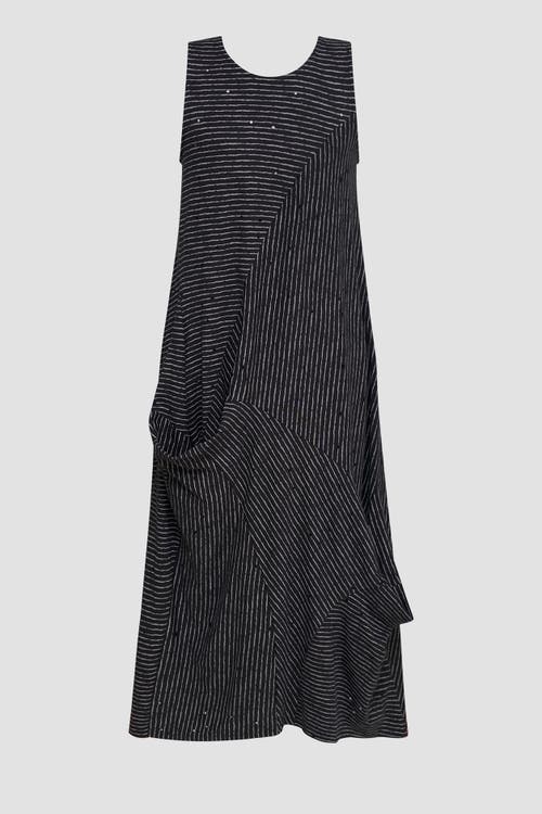 ALEMBIKA ALEMBIKA STRIPED SLEEVELESS MAXI WITH DRAPED POCKET