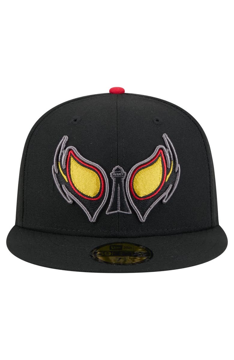 New Era Men's New Era Black Reading Fightin Phils Copa de la Diversión 59FIFTY Fitted Hat, Alternate, color, Black