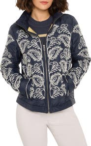 NIC+ZOE Embroidered Puffer Jacket