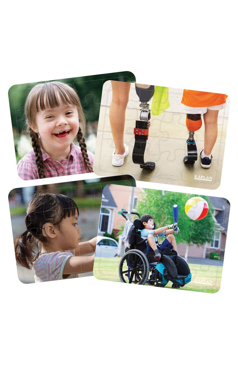 Kaplan Early Learning Company Differing Abilities Puzzles - Set of 4, Main, color, Multicolor