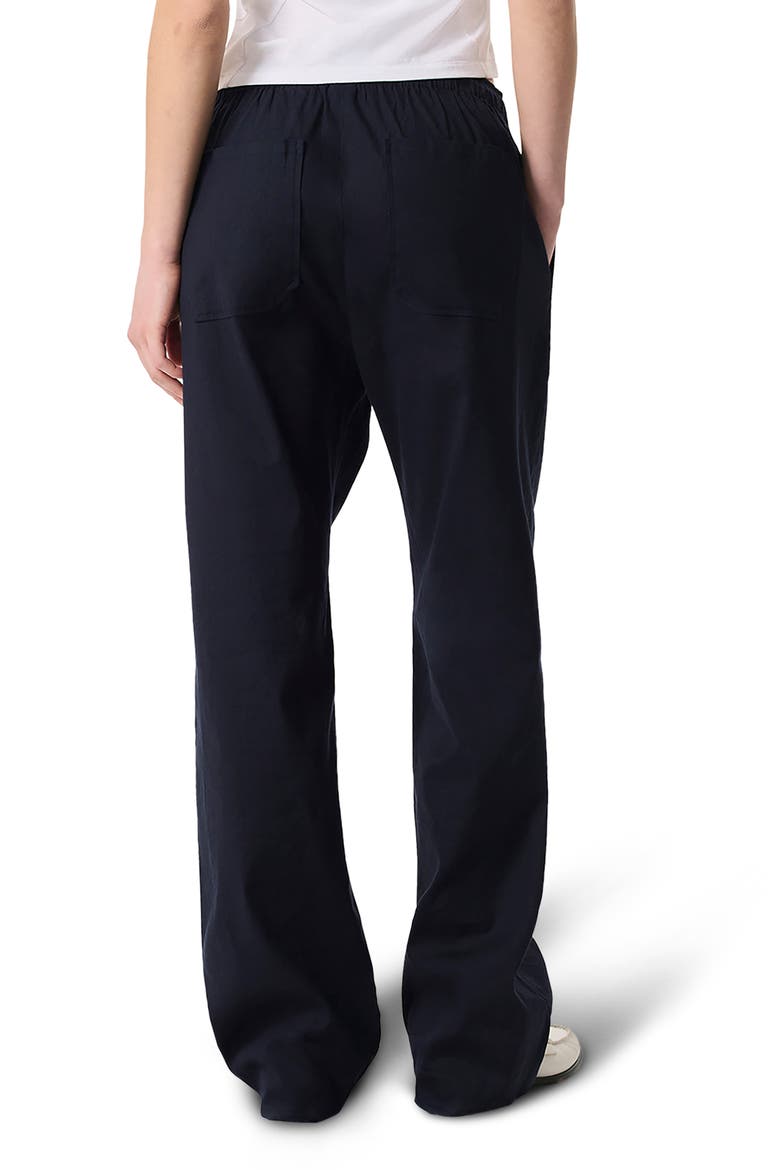 Logan Drawstring Linen Blend Pants, Alternate, color, SALUTE