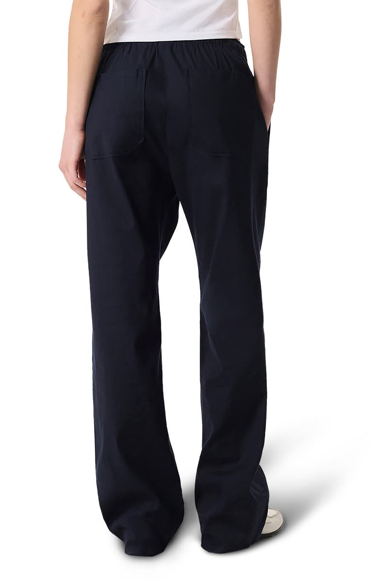 rag & bone Logan Drawstring Linen Blend Pants, Alternate, color, Salute