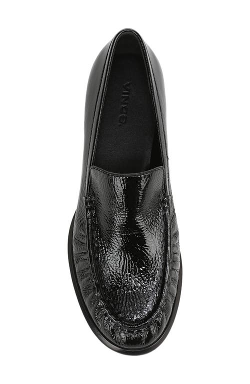 Vince Nora Patent Leather Loafers In Black