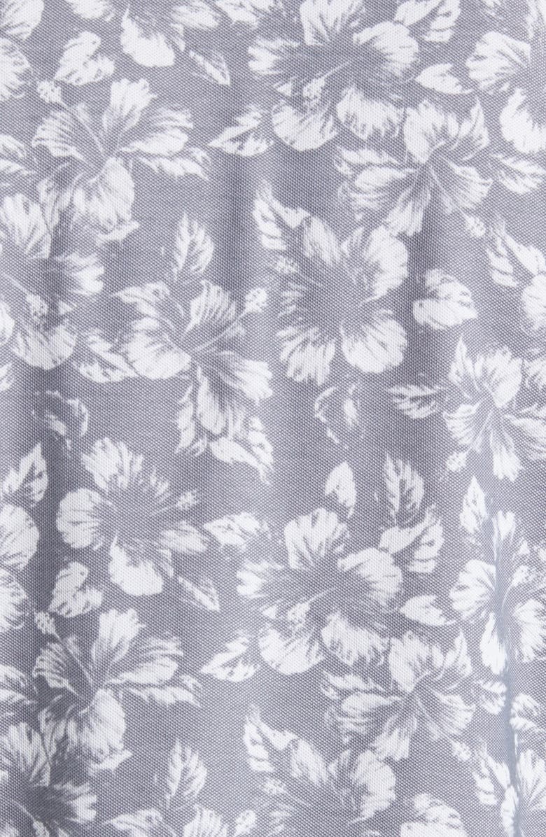 Tommy Bahama Flora IslandZone<sup>®</sup> Floral Piqué Short Sleeve Button-Up Shirt, Alternate, color, 