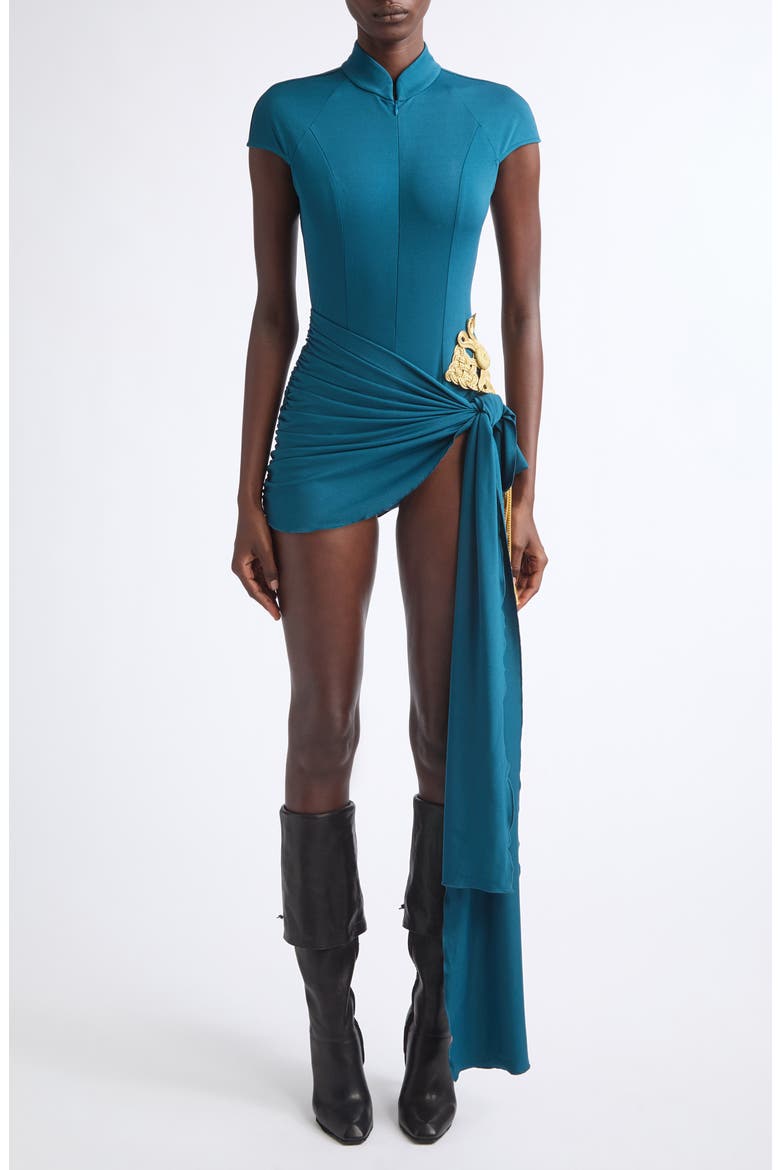Andy Bodysuit Minidress, Main, color, TEAL