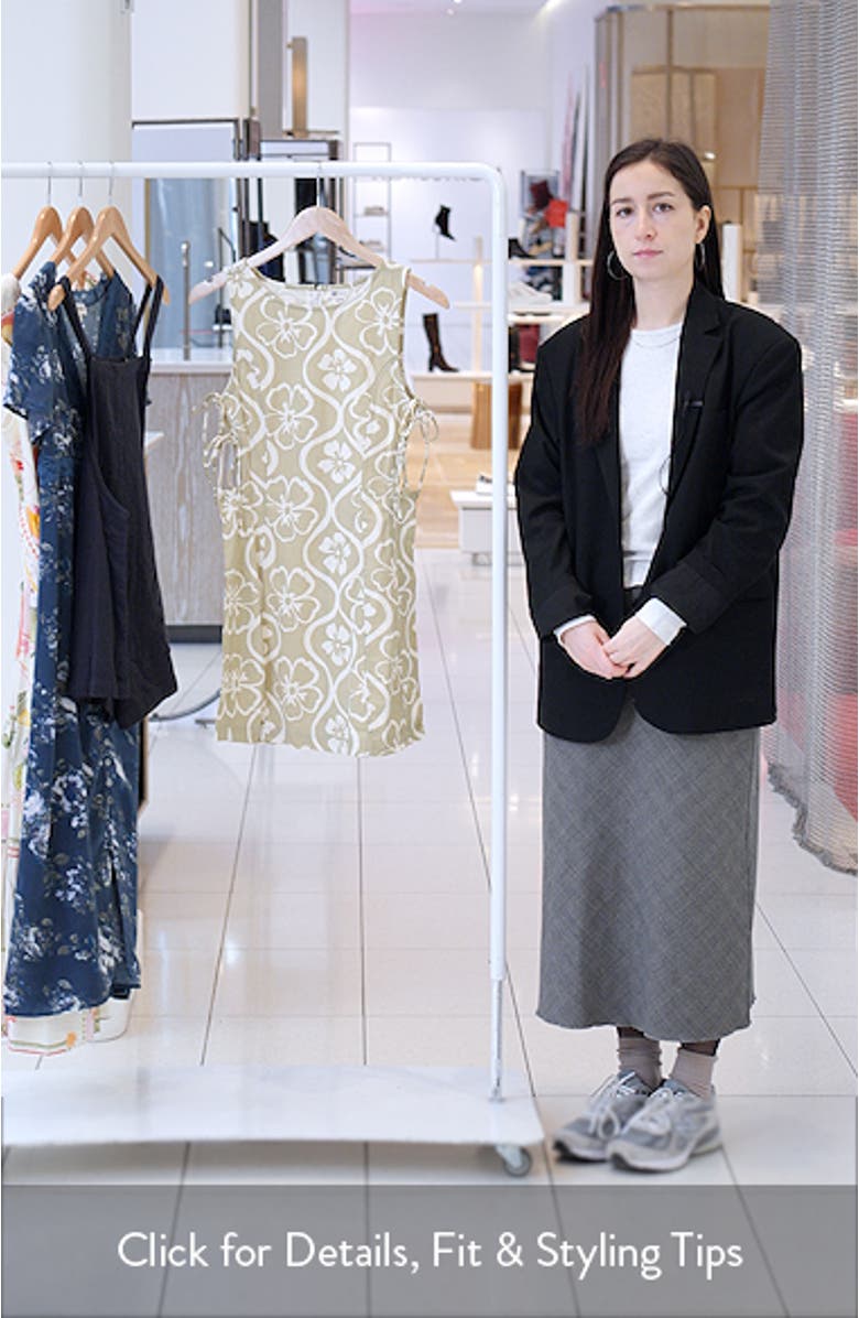 Trip Floral Side Cutout Minidress, sales video thumbnail