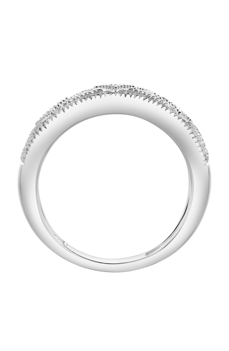 LuvMyJewelry Prism 14K Gold Round Diamond Studded Stackable Ring - 0.05cts, Alternate, color, 