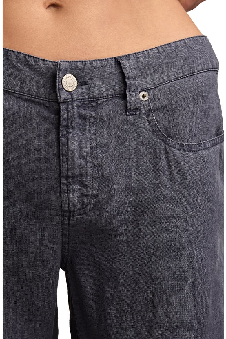Baggy Wide Leg Linen Pants, Alternate, color, PHANTOM