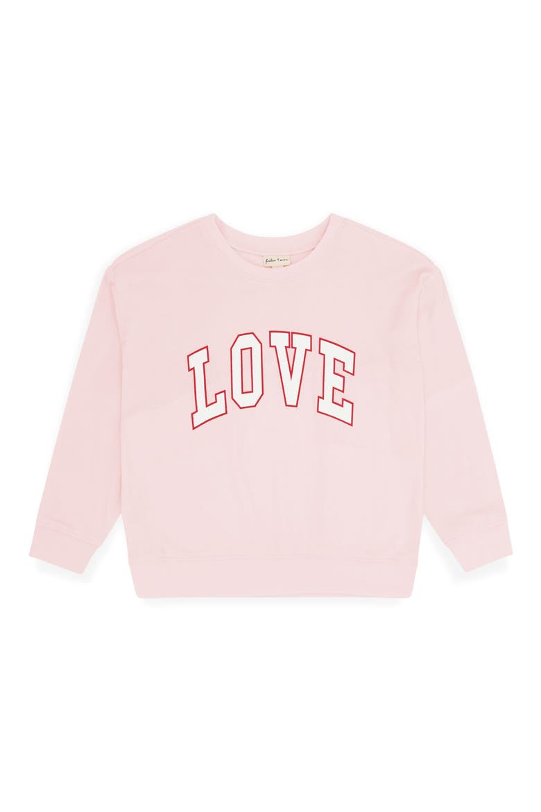 Kids' Weekend Sweatshirt, Main, color, PINK MARSHMALLOW