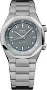 MIDO Multifort 8 Two Crowns Automatic Bracelet Watch, 40mm