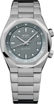 MIDO Multifort 8 Two Crowns Automatic Bracelet Watch, 40mm