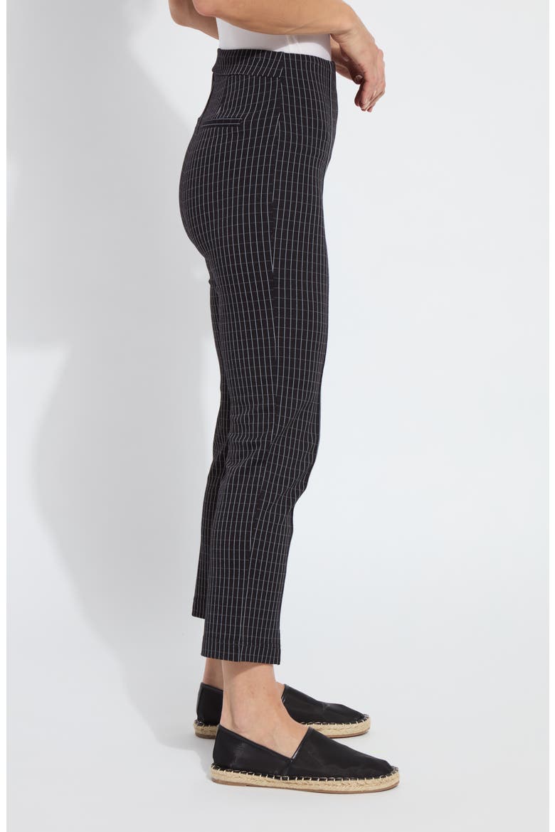 Wisteria Pattern Ankle Pants, Alternate, color, CHIC GRID