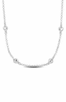 DELMAR Heart Station Chain Necklace