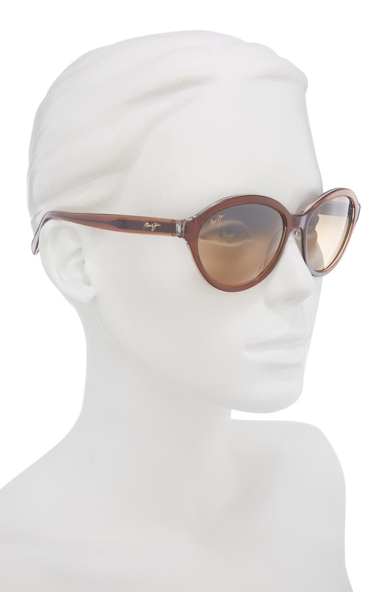 Maui Jim 55mm Round Sunglasses, Alternate, color, Brown Brown Bronze