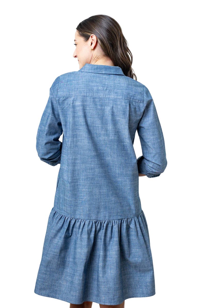 Hope & Henry Women's Organic Drop Waist Shirt Dress, Alternate, color, 